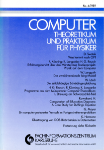Computer Theoretikum und Praktikum für Physiker, Nr. 4/1989